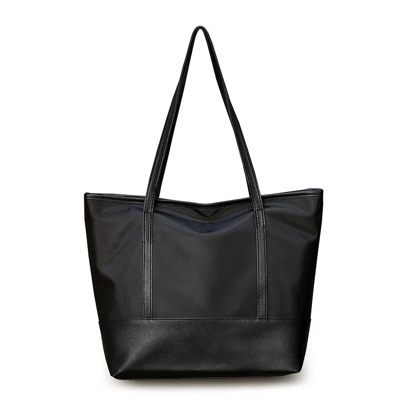 Women Oxford Cloth Casual Tote Portable Shopping Bag Shoulder Bags