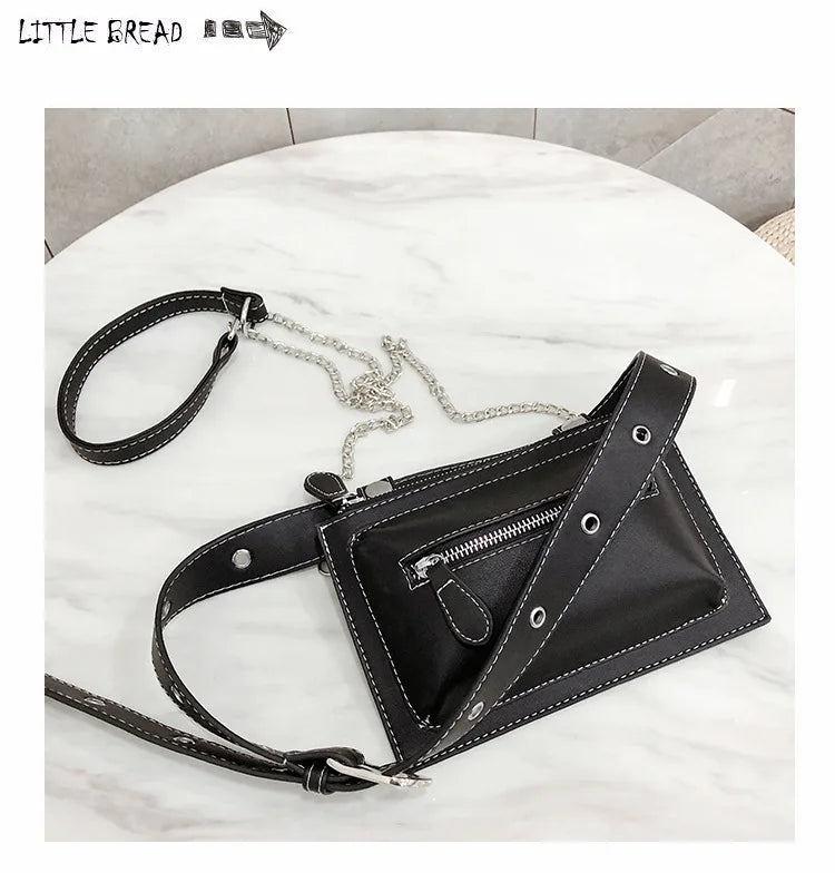 Women Sewing Thread Waist Bag Girls Fanny Pack Chest Packs For Women