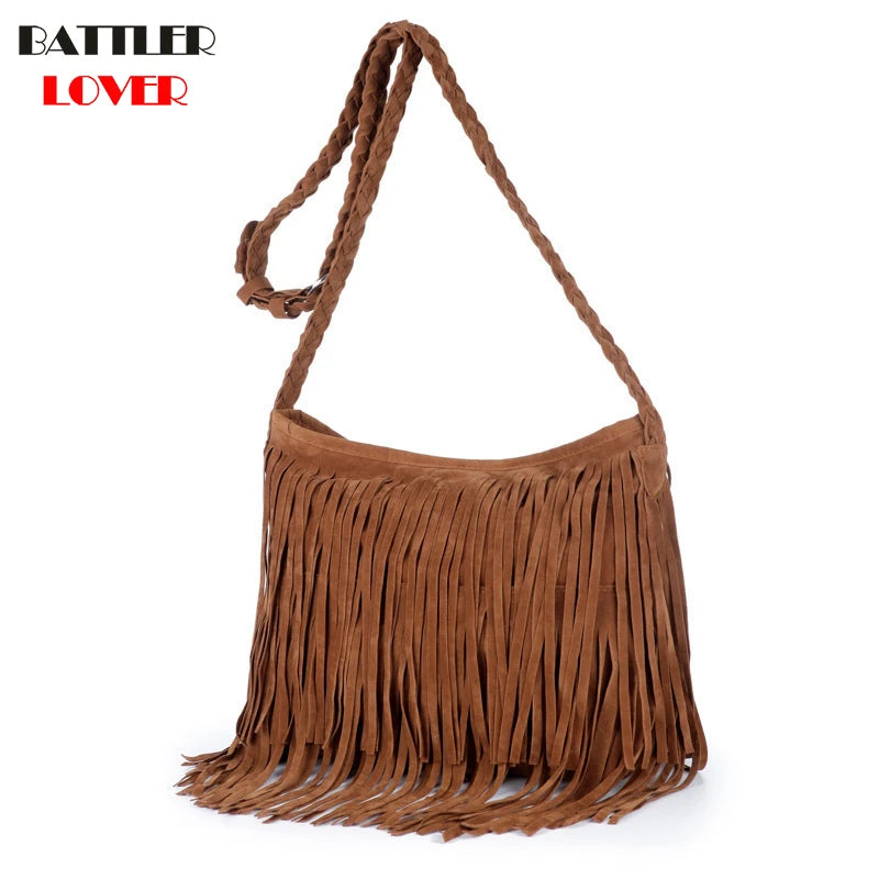 Tassel Handbag Shoulder Bags Womens Crossbody Bag
