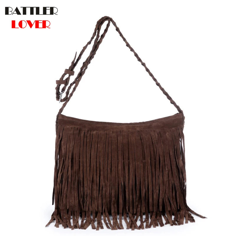 Tassel Handbag Shoulder Bags Womens Crossbody Bag