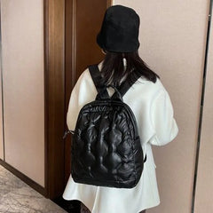 Ladies Backpack Space Cotton School Bag Casual Winter Bag