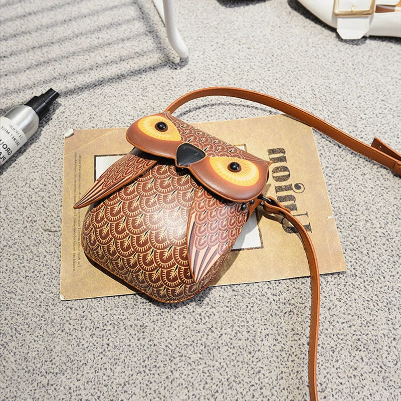 Cartoon Owl Shoulder Bag Purse Handbag Messenger Crossbody Phone R592