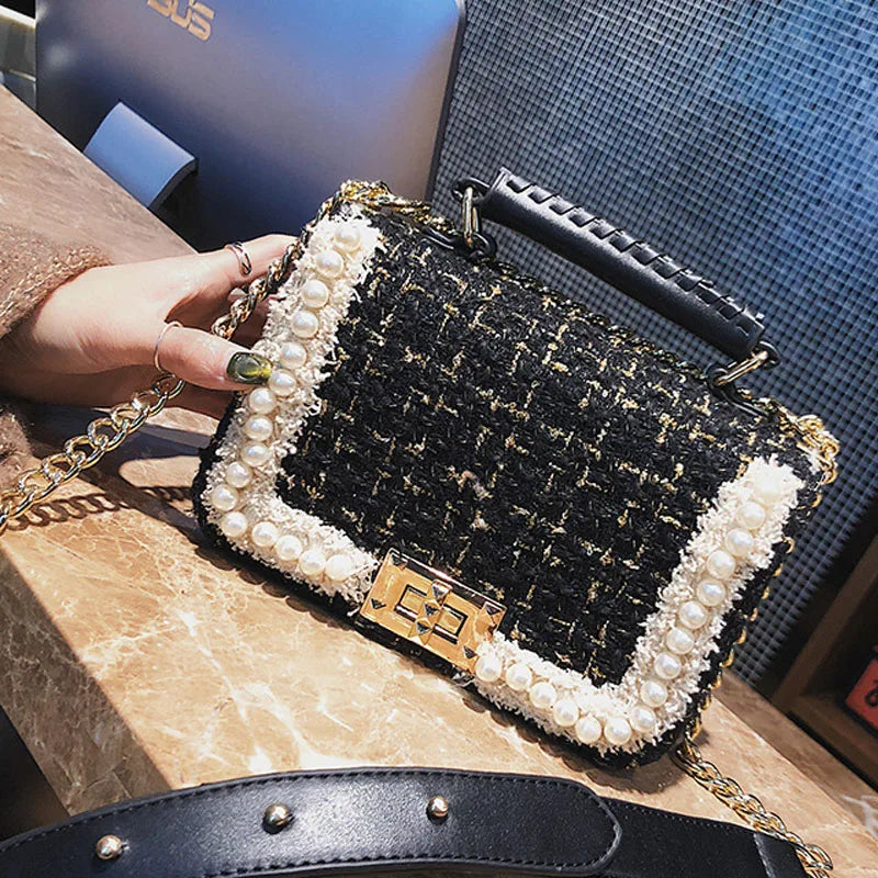 Crossbody Bags For Women Winter Handbags Women Bags Messenger Bag Wool D107