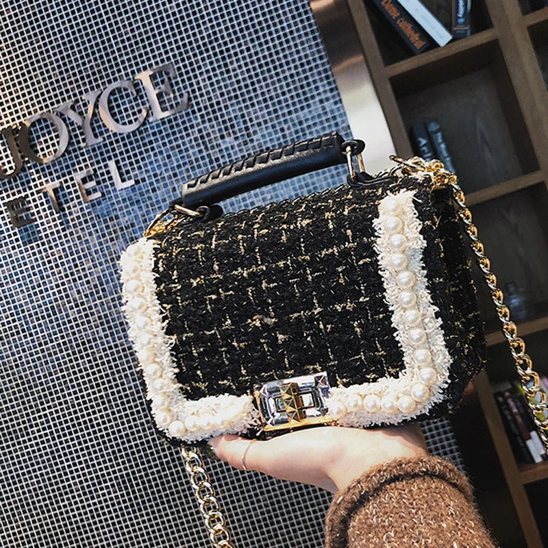 Crossbody Bags For Women Winter Handbags Women Bags Messenger Bag Wool D107