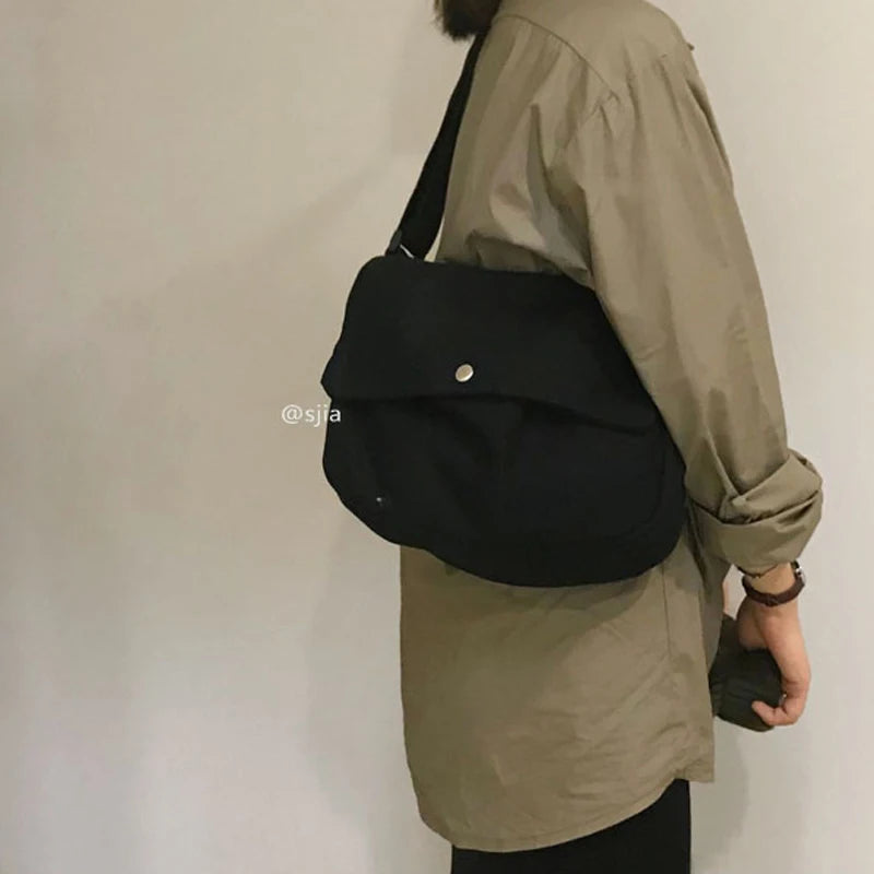 Women's Canvas Shoulder Bag Spring Small Square Bag