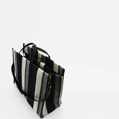 Women's Canvas Tote Bag Spring Handbag Inclined Shoulder Shopping Bag