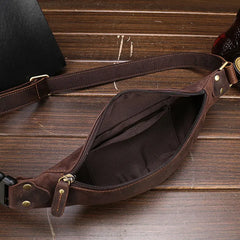 Leather Waist Packs Bag Phone Pouch Travel Waist Pack Wallet