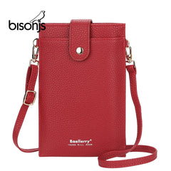 Mini Vertical Crossbodybag Women Shoulder Bags Long Wallet Mobile Phone Bag