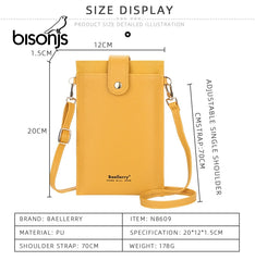 Mini Vertical Crossbodybag Women Shoulder Bags Long Wallet Mobile Phone Bag