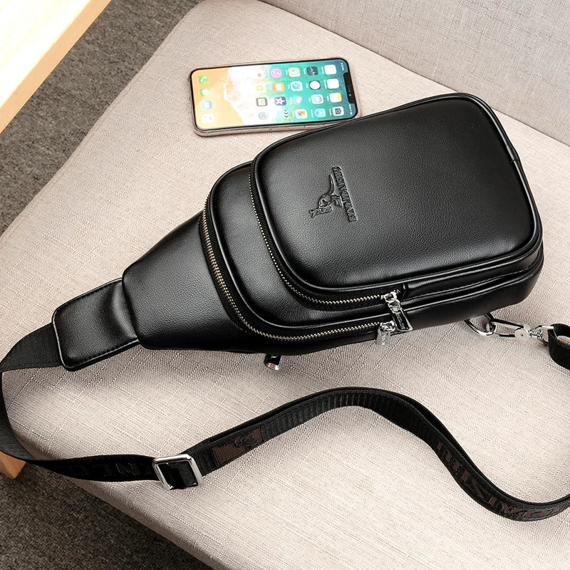 BLDS Men Chest Pack Short Trip Messengers Chest Bag Multifunction Crossbody Bags