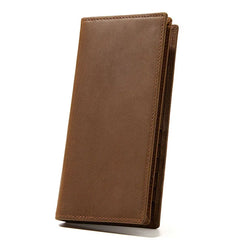 Cow Leather Wallet Men Long Vintage Men Wallets