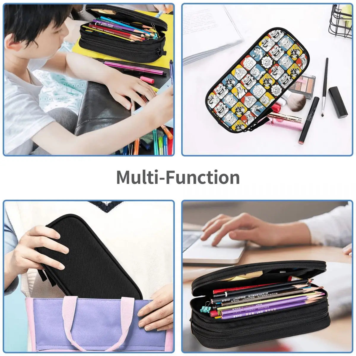 Anime BOSS Battle Shooting Game Pen Box Zipper Pen Bag