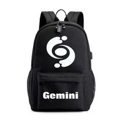 Zodiac Sign Canvas Schoolbag Constellation Horoscope Backpack