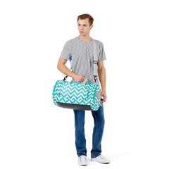 Water Resistant Gym Duffel Bag with Shoe Compartment