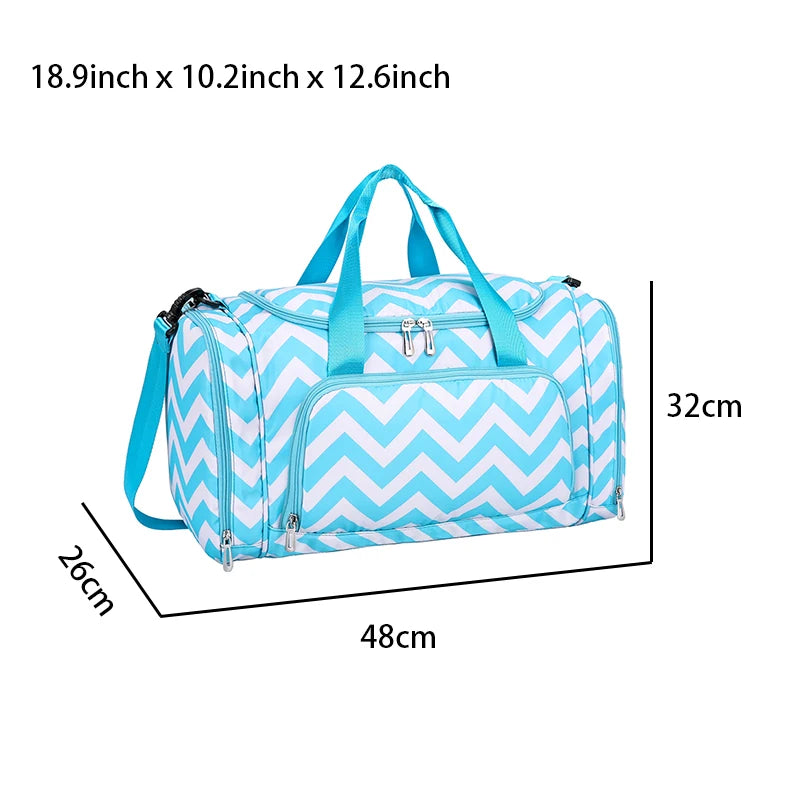 Water Resistant Gym Duffel Bag with Shoe Compartment