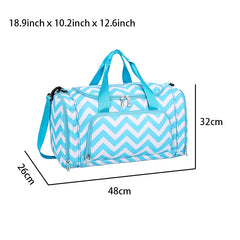 Water Resistant Gym Duffel Bag with Shoe Compartment