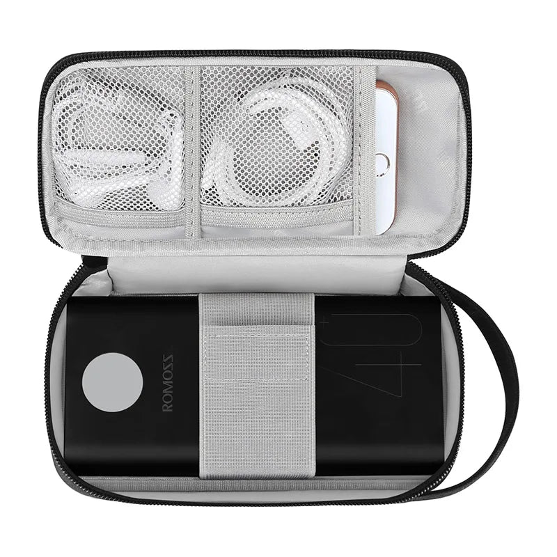 Power Bank Bag Organizer for 40000 mAh - Cable Earphone Phone Pouch