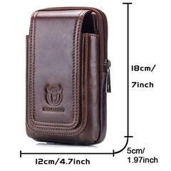 Men's Leather Cigarette Waist Bag Fanny Pack