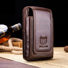 Men's Leather Cigarette Waist Bag Fanny Pack Money Phone Pocket