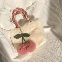 Light Temperament Plush Handbag Women's Phone Travel Shoulder Crossbody Bag