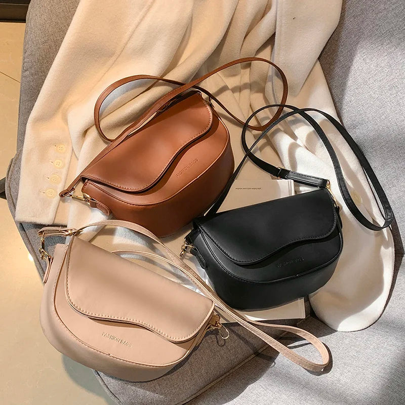 PU Leather Shoulder Crossbady Bag Women's Mobile Wallet Underarm Bags
