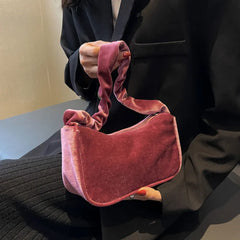 Velvet Mobile Shoulder Bag Women's Versatile Shopping Bag