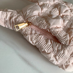 Women's Solid Pleated Shoulder Bag 8P0134