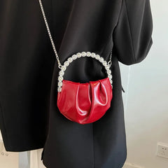 Women's Compact Messenger Diamond Crossbody Bag