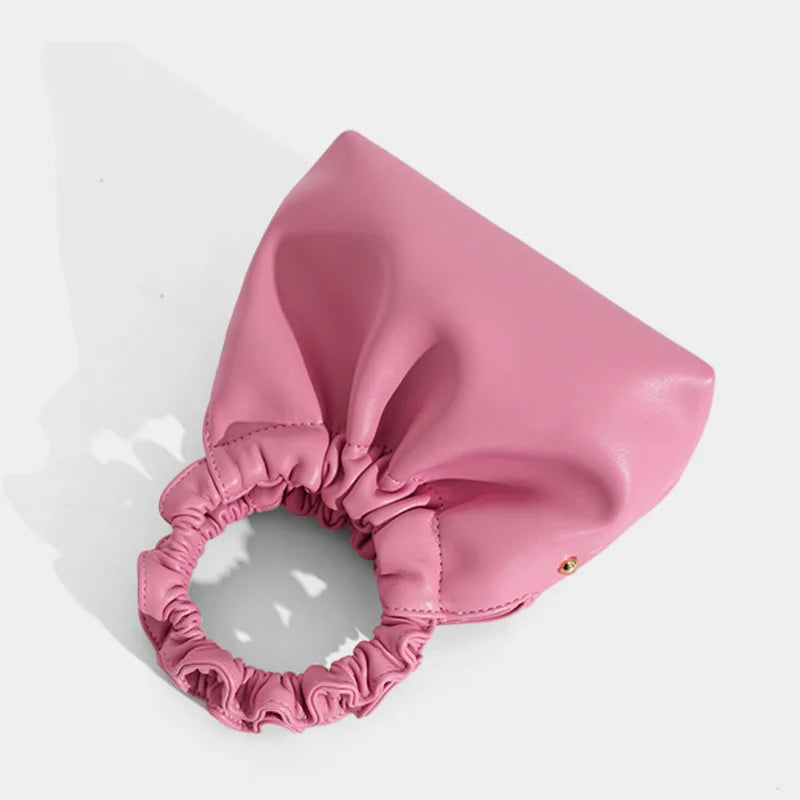 High Chain Shoulder Bags Solid Pleated Female Messenger 8P0291