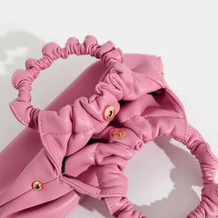 High Chain Shoulder Bags Solid Pleated Female Messenger 8P0291