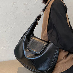 Large Capacity PU Leather Crossbody Shoulder Bag for Women