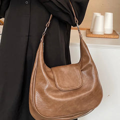 Large Capacity PU Leather Crossbody Shoulder Bag for Women