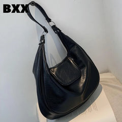 Large Capacity PU Leather Crossbody Shoulder Bag for Women