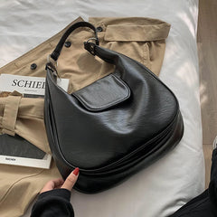 Large Capacity PU Leather Crossbody Shoulder Bag for Women