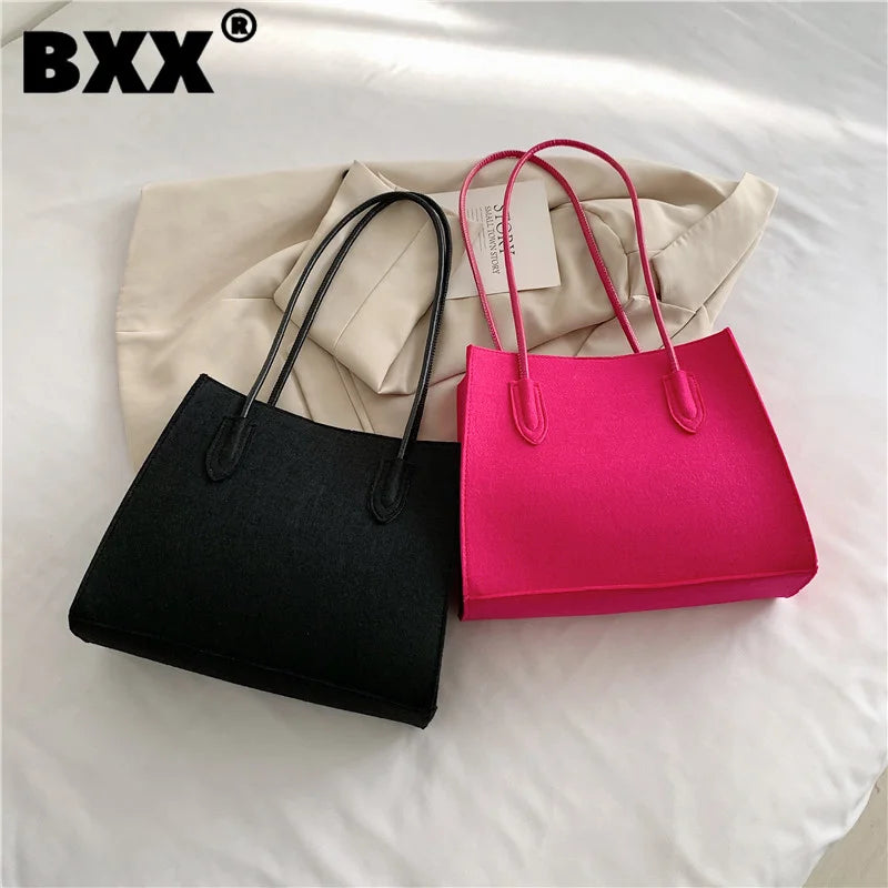 Solid Shoulder Bags For Women Large Capacity Versatile Travel Bag