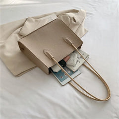Solid Shoulder Bags For Women Large Capacity Versatile Travel Bag