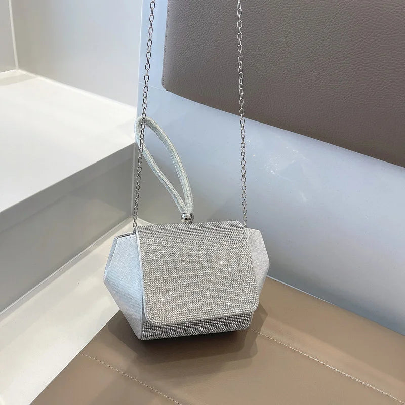 Rhinestone Handbag Women Shoulder Crossbody Bag Chain Female Bags