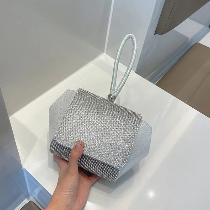 Rhinestone Handbag Women Shoulder Crossbody Bag Chain Female Bags