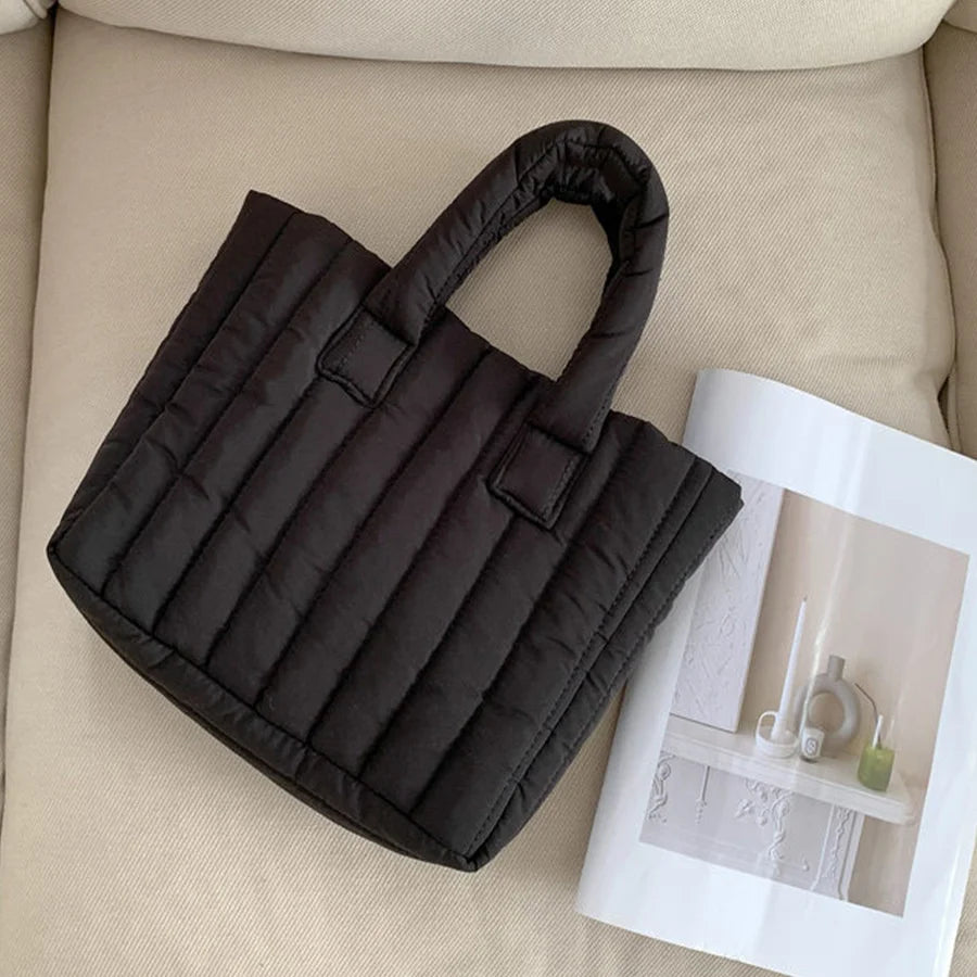Large Capacity Women's Handbag for Shopping, Underarm Female Bags