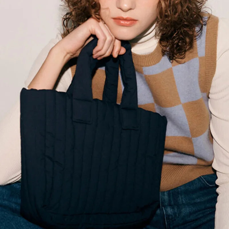 Large Capacity Women's Handbag for Shopping, Underarm Female Bags