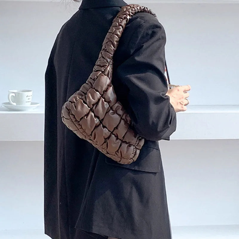 Underarm Shoulder Protable Bag Wallet Solid Handbag