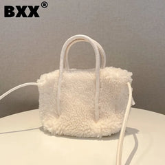 Plush Solid Handbag for Women GF4763