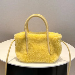 Plush Solid Handbag for Women GF4763