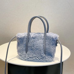 Plush Solid Handbag for Women GF4763