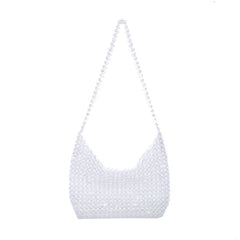 Woman Weave Heart-shaped Beading Crossbody Bag GF0620
