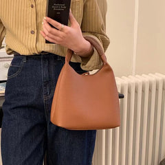 Women's Woven Handbags Bucket Shoulder Crossbody Bag