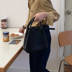 Women's Woven Handbags Bucket Shoulder Crossbody Bag