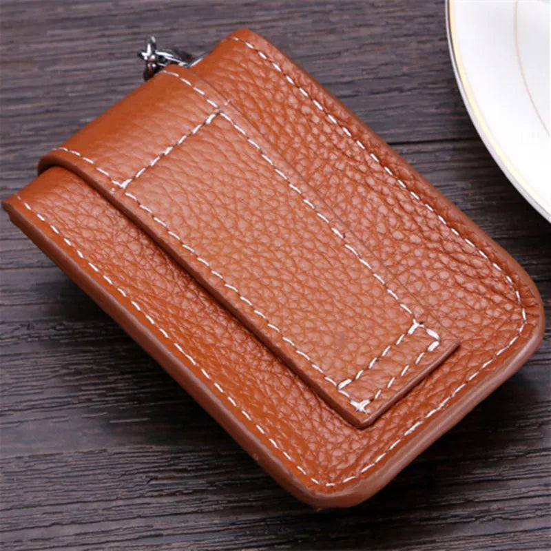 Key Holder Wallet Leather Men Key Organizer Bag Car Keys