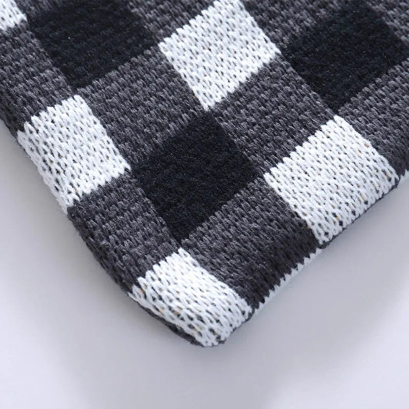 Plaid Woven Women's Handbags Travel Shopping Shoulder Armpit Bag