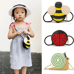 Baby Kid Girls PU Leather Shoulder Bag Messenger Handbag Crossbody Purse